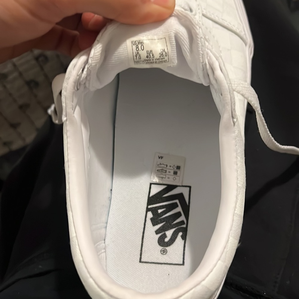 Vans Ward (Checker stripe) Wht/wht - Picture 5 of 6